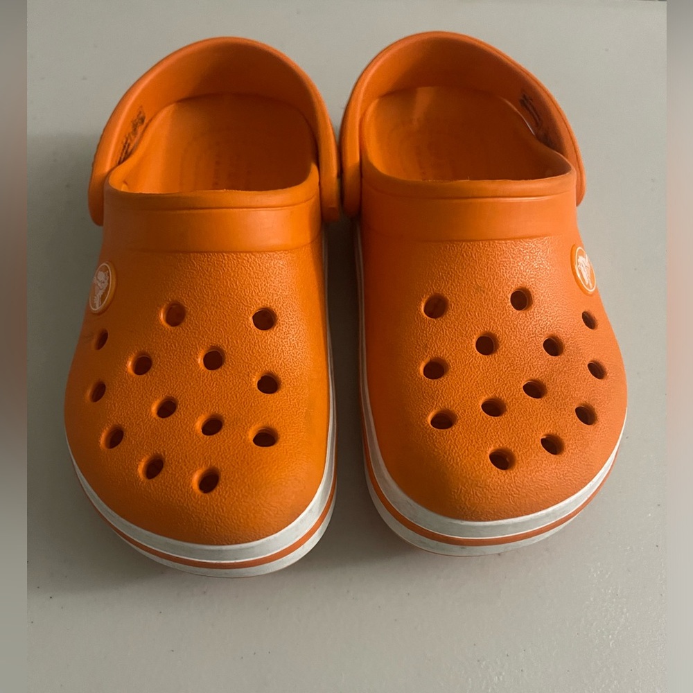 Orange Crocs